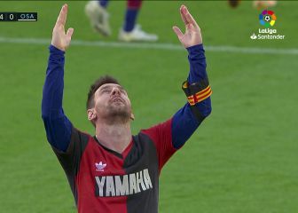 El homenaje de Messi a Maradona, con todo lujo de detalles