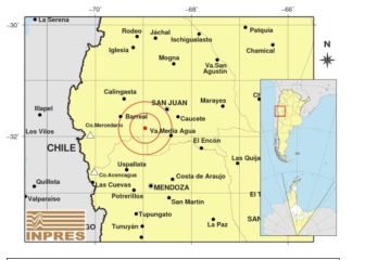 Un terremoto de 6,4 de magnitud hace temblar fuerte diversas zonas de Argentina