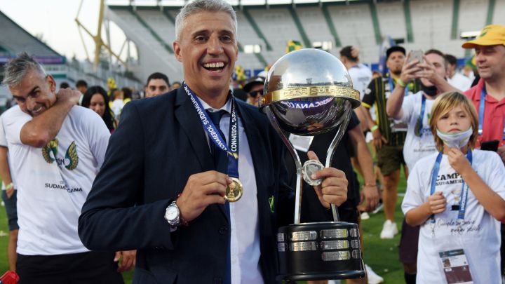 El entrenador de Defensa y Justicia, Hernán Crespo, elogió hoy el trabajo que hicieron sus jugadores en la final ante Lanús de la Copa Sudamericana.