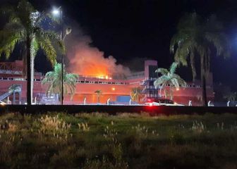 Gran incendio en el autódromo de Termas de Río Hondo