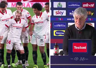 Le preguntan a Gasperini por el baile del Papu tras su primer gol con el Sevilla: así respondió
