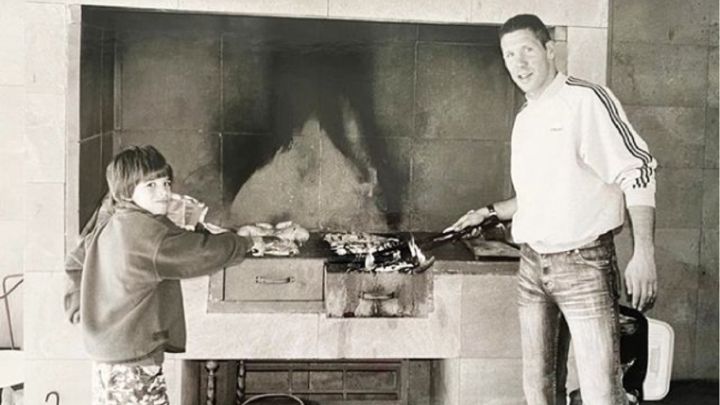 Los Simeone y un emotivo recuerdo