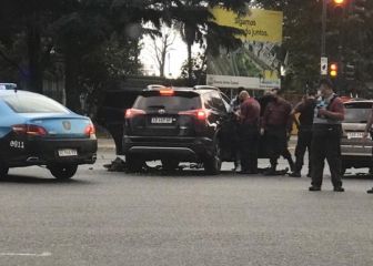 Campuzano chocó con su auto y no pudo entrenarse
