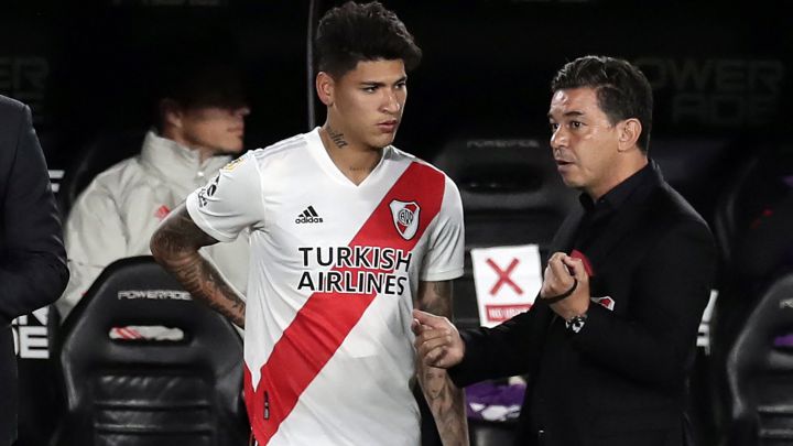 El técnico de River valoró el triunfo ante Colón y lamentó que a pesar de generar mucho el marcador haya sido tan ajustado al final.