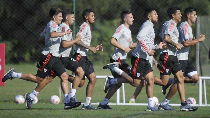 River se entrenó en Ezeiza pensando en Central Córdoba
