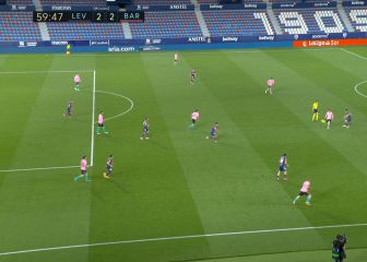 Un suceso extraordinario de Messi provocó el 2-2 del Levante