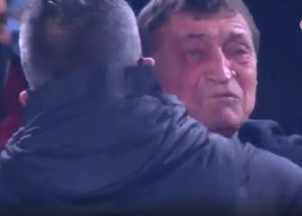 La emoción de Falcioni después de ganar tres días después del fallecimiento de su esposa