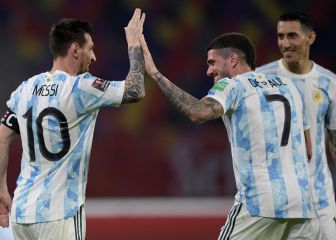 Frenazo de Bravo a Messi