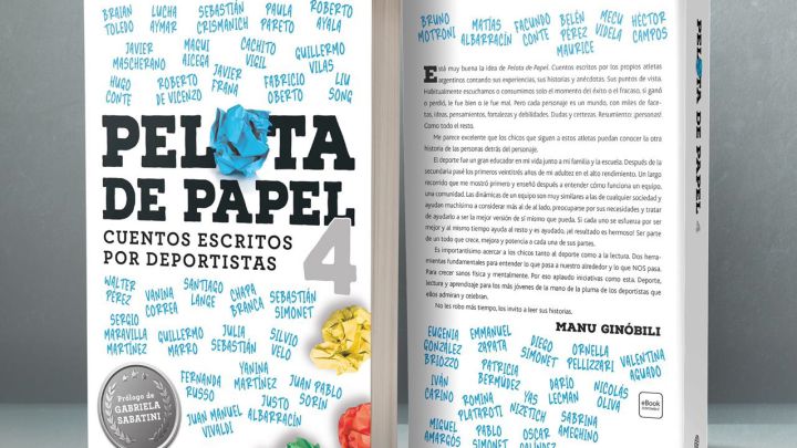 Pelota de Papel 4, un libro escrito por Mascherano, Ginóbili, Aymar, Vilas y más deportistas
