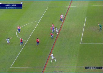 El VAR anula el 2-0 argentino en el primer tiempo