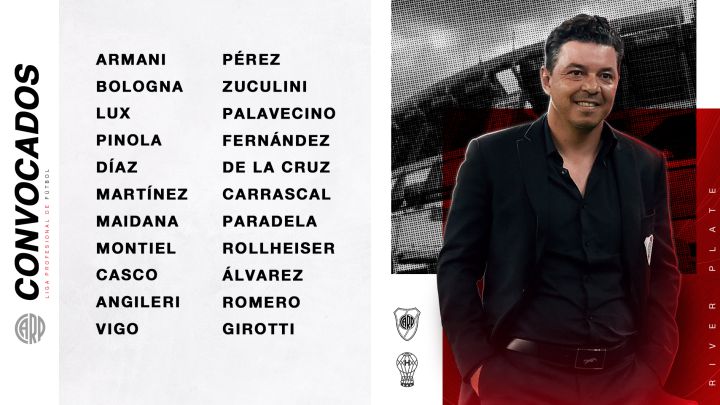 Los habituales titulares de River forman parte de la lista de convocados para enfrentar a Huracán, pero el Muñeco apelaría al recambio antes del Superclásico.