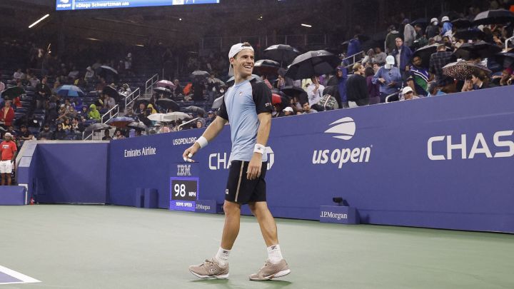 Schwartzman vence a Anderson y al mal tiempo en el US Open