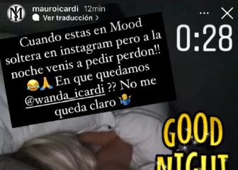 La picante foto que subió Icardi durmiendo con Wanda y después borró