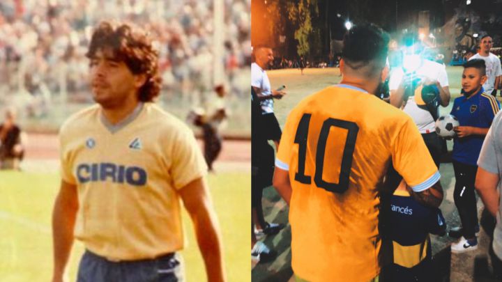 Tevez y la '10' de Diego: el homenaje a Maradona en Fuerte Apache