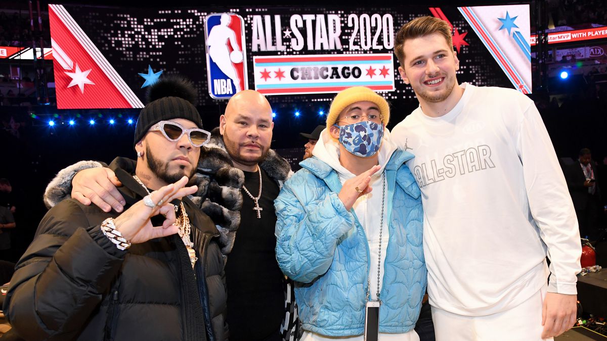 Fat Joe, Bad Bunny, Anuel y Luka Doncic.