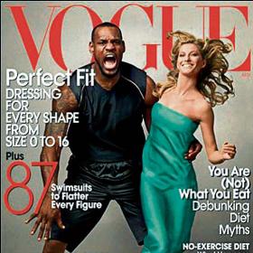 LeBron junto a Gisele en una portada histórica LeBron junto a Gisele en una portada histórica