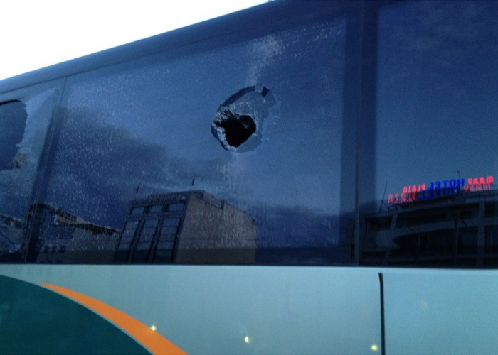 Ultras de Olympiacos atacan el autobús del Panathinaikos