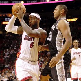 Los reservas de los Spurs apuran a los Heat de James Los reservas de los Spurs apuran a los Heat de James