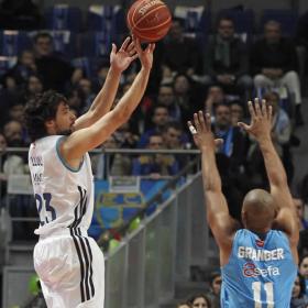 El Real Madrid suma 40 triples más que el Barça en 12 partidos El Real Madrid suma 40 triples más que el Barça en 12 partidos