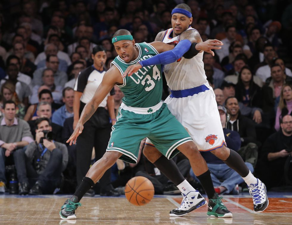Pierce y los Celtics silenciaron a Anthony y los New York Knicks