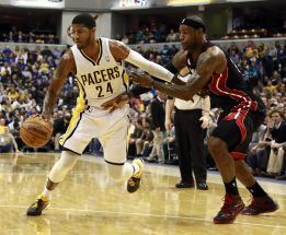 George mantiene líderes a los Pacers y ganó el duelo a James George mantiene líderes a los Pacers y ganó el duelo a James