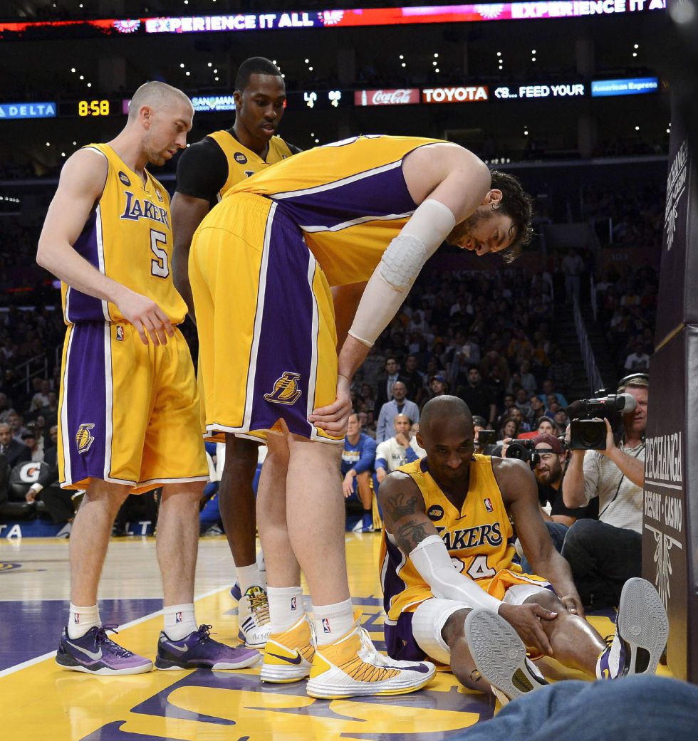 Pau rescata a los Lakers y Kobe se rompe el tendón de Aquiles