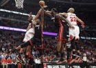 Bosh impuso su poder y los Heat recuperan la ventaja de campo