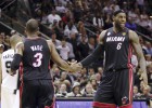 Lebron y Dwyane Wade ajustan cuentas y Miami empata la serie