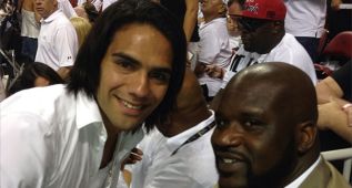 Falcao presenció la victoria de los Heat en el sexto partido
