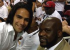 Falcao presenció la victoria de los Heat en el sexto partido