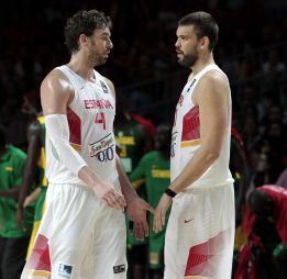 Los hermanos Gasol, la mejor pareja interior del Mundobasket