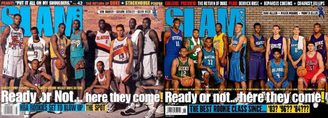 Los 'rookies' 2014 repiten la portada de SLAM del 96