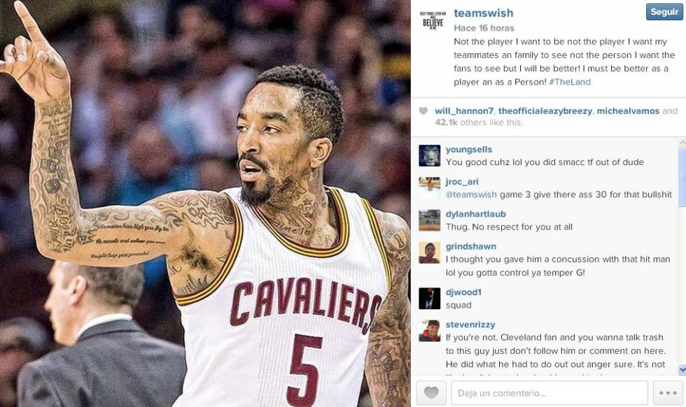 JR Smith, tras su sanción: "Debo ser mejor jugador y persona"