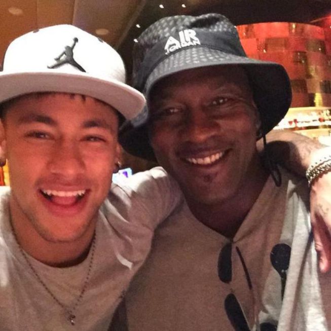 Neymar conoció a Michael Jordan: "El más grande"