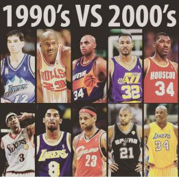 ¿Ganaría el equipo de la década de 1990 o el de la de 2000?