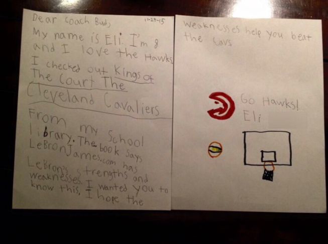 Una niña de 8 años, al rescate de los Hawks: su scouting a LeBron