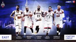 Quinteto titular del Este en el All Star 2016 de la NBA
