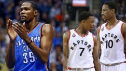 Durant (Oeste) y DeRozan y Lowry (Este), los reyes de enero