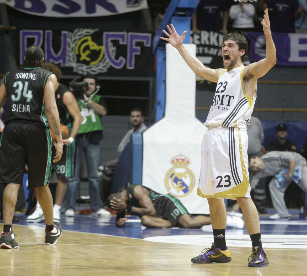 Sergio Llull, durante el partido Real Madrid-Barcelona de final de Copa de Rey 2019.