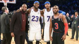 Dwyane Wade, LeBron James, Carmelo Anthony y Chris Paul.