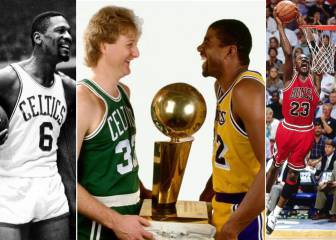 Jordan, Magic, Bill Russell... los mitos gobiernan los Playoffs