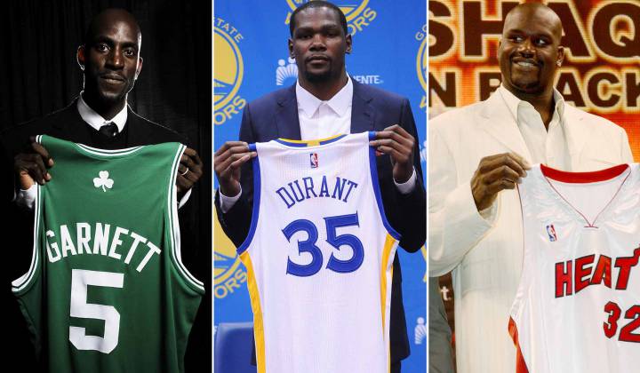 15 cambios que han marcado la NBA: LeBron, Durant, Shaquille...