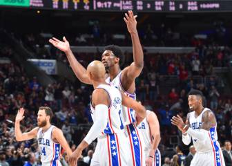 ¡Ganan los Sixers! Embiid (25) y los pases de Sergio (9) acaban con un gafe de 3 años