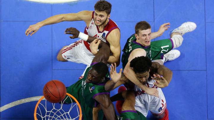 Imagen del partido entre el Bayern Múnich y Unicaja de Málaga.