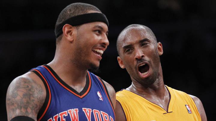 Carmelo le pide consejo a Kobe de cómo tratar con Phil Jackson