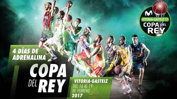 La Copa del Rey arranca hoy en Vitoria con este espectacular cartel: Hanga, Llull, Nedovic, Rice, Dubljevic, Fran Vázquez, Báez y Shermadini.