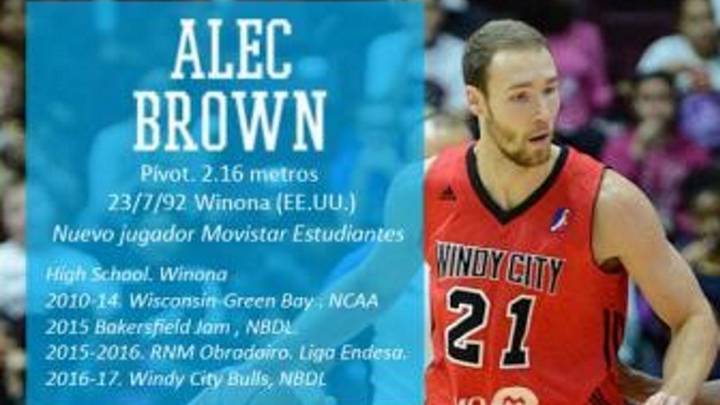 El Movistar Estudiantes confirma el fichaje de Alec Brown