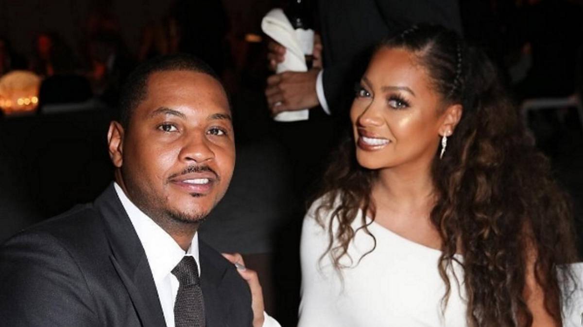 Carmelo Anthony y La La.