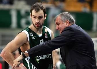 Spanoulis frente al maestro Obradovic, al que abandonó