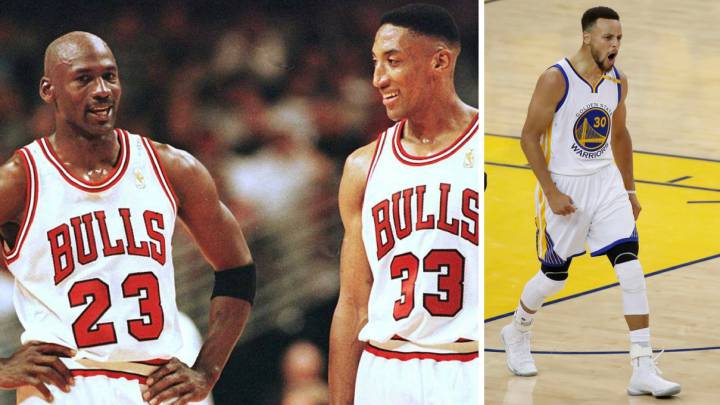 Los Warriors serían favoritos contra los mejores Bulls de MJ